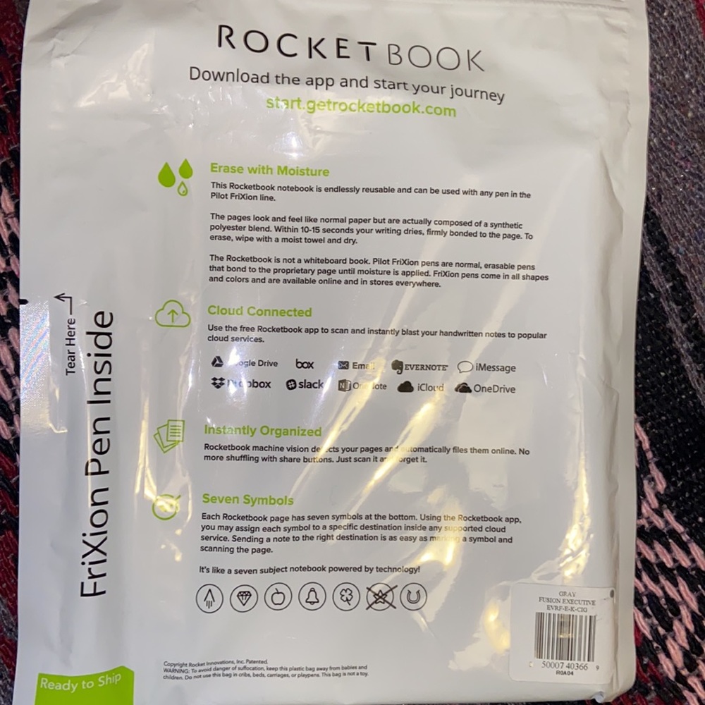 Rocket Book Fusion Reusable Notebook - Picture 2 of 7